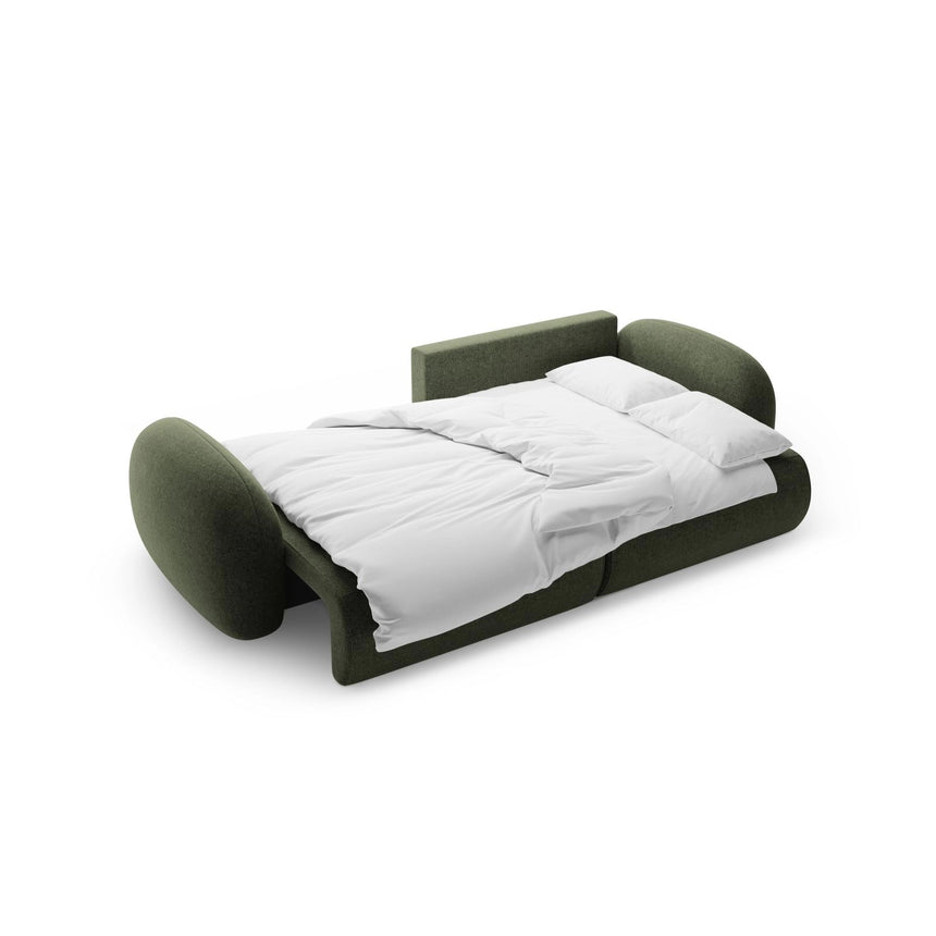 Tonale 4-Sitzer Ecksofa mit Schlaffunktion, ausklappbar, aus Chenille in Grün (Eden 12 Olive), 262x149 cm von Cosmopolitan Design – Bild 5