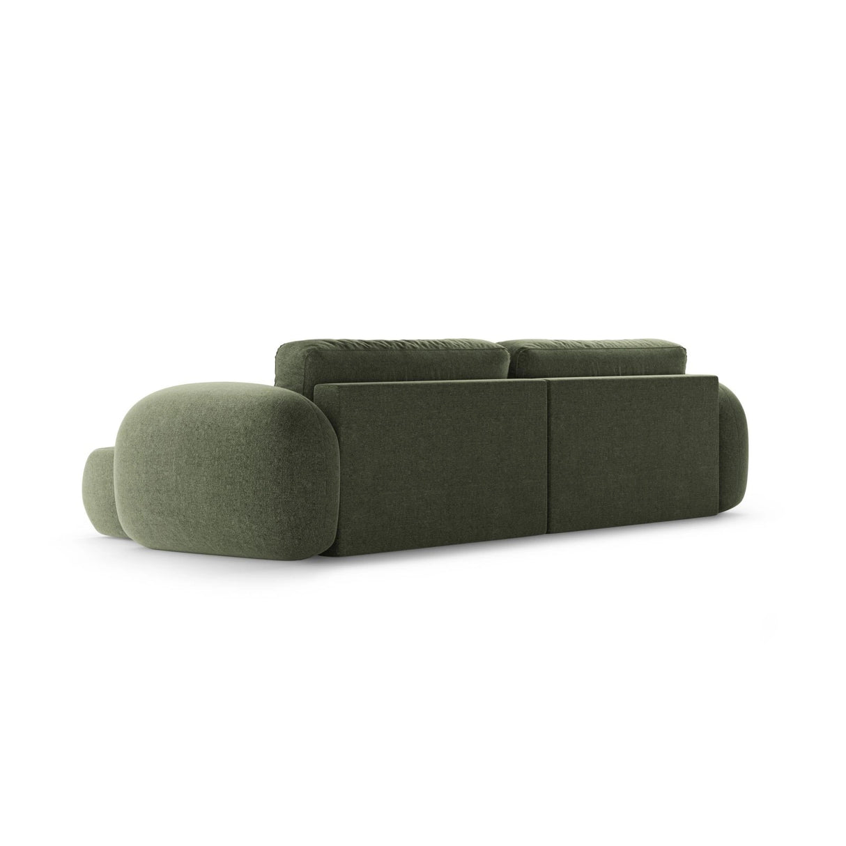 Tonale 4-Sitzer Ecksofa mit Schlaffunktion, ausklappbar, aus Chenille in Grün (Eden 12 Olive), 262x149 cm von Cosmopolitan Design – Bild 7