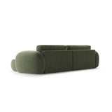 Tonale 4-Sitzer Ecksofa mit Schlaffunktion, ausklappbar, aus Chenille in Grün (Eden 12 Olive), 262x149 cm von Cosmopolitan Design – Bild 7