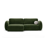 Tonale 4-Sitzer Ecksofa mit Schlaffunktion, ausklappbar, aus Samt in Armeegrün (Magic Velvet 2295), 262x149 cm von Cosmopolitan Design – Bild 1
