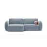 Tonale 4-Sitzer Ecksofa mit Schlaffunktion, ausklappbar, aus Samt in Blaugrau (Magic Velvet 2224), 262x149 cm von Cosmopolitan Design – Bild 1