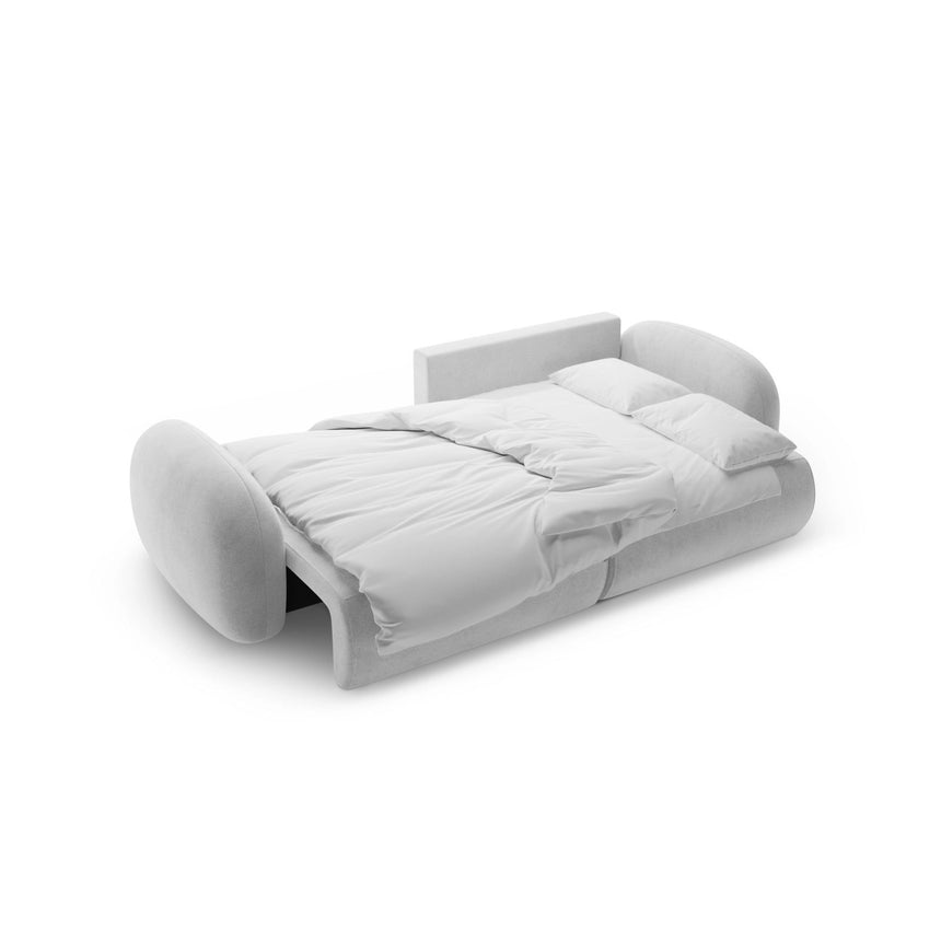 Tonale 4-Sitzer Ecksofa mit Schlaffunktion, ausklappbar, aus Samt in Grau (Magic Velvet 2240), 262x149 cm von Cosmopolitan Design – Bild 5