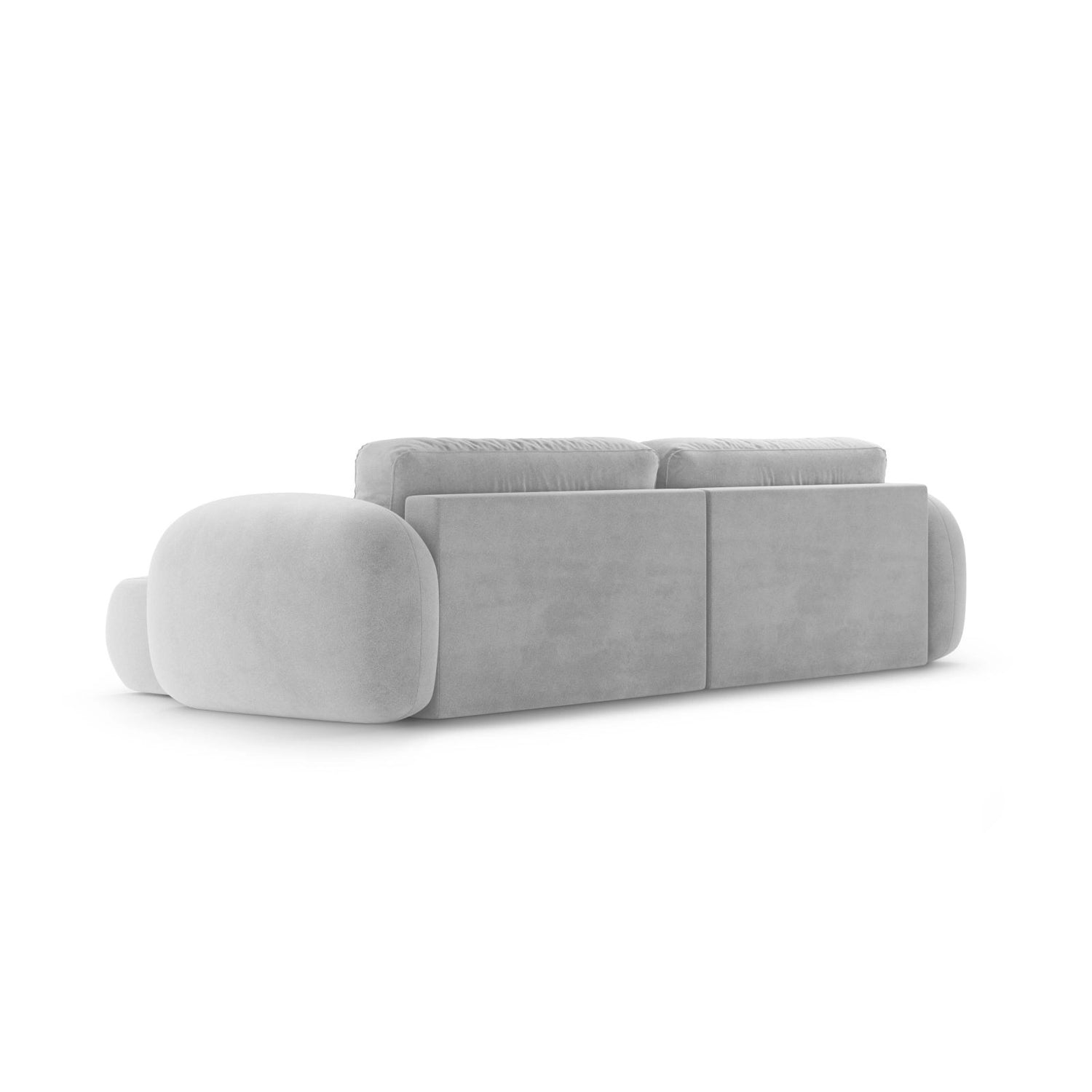 Tonale 4-Sitzer Ecksofa mit Schlaffunktion, ausklappbar, aus Samt in Grau (Magic Velvet 2240), 262x149 cm von Cosmopolitan Design – Bild 7