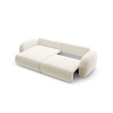 Tonale 4-Sitzer Ecksofa mit Schlaffunktion, ausklappbar, aus Samt oder Chenille, 262x149 cm von Cosmopolitan Design – Bild 6