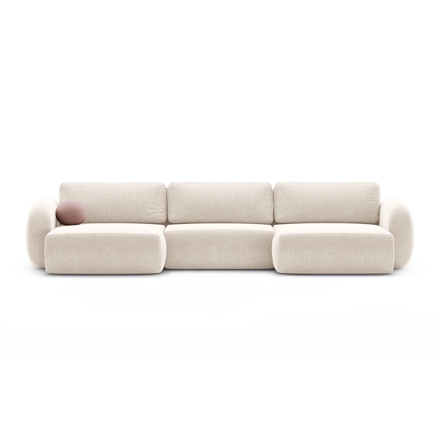 Tonale 5-Sitzer Panorama Sofa aus Chenille, 362x149x88 cm von Cosmopolitan Design – Bild 1
