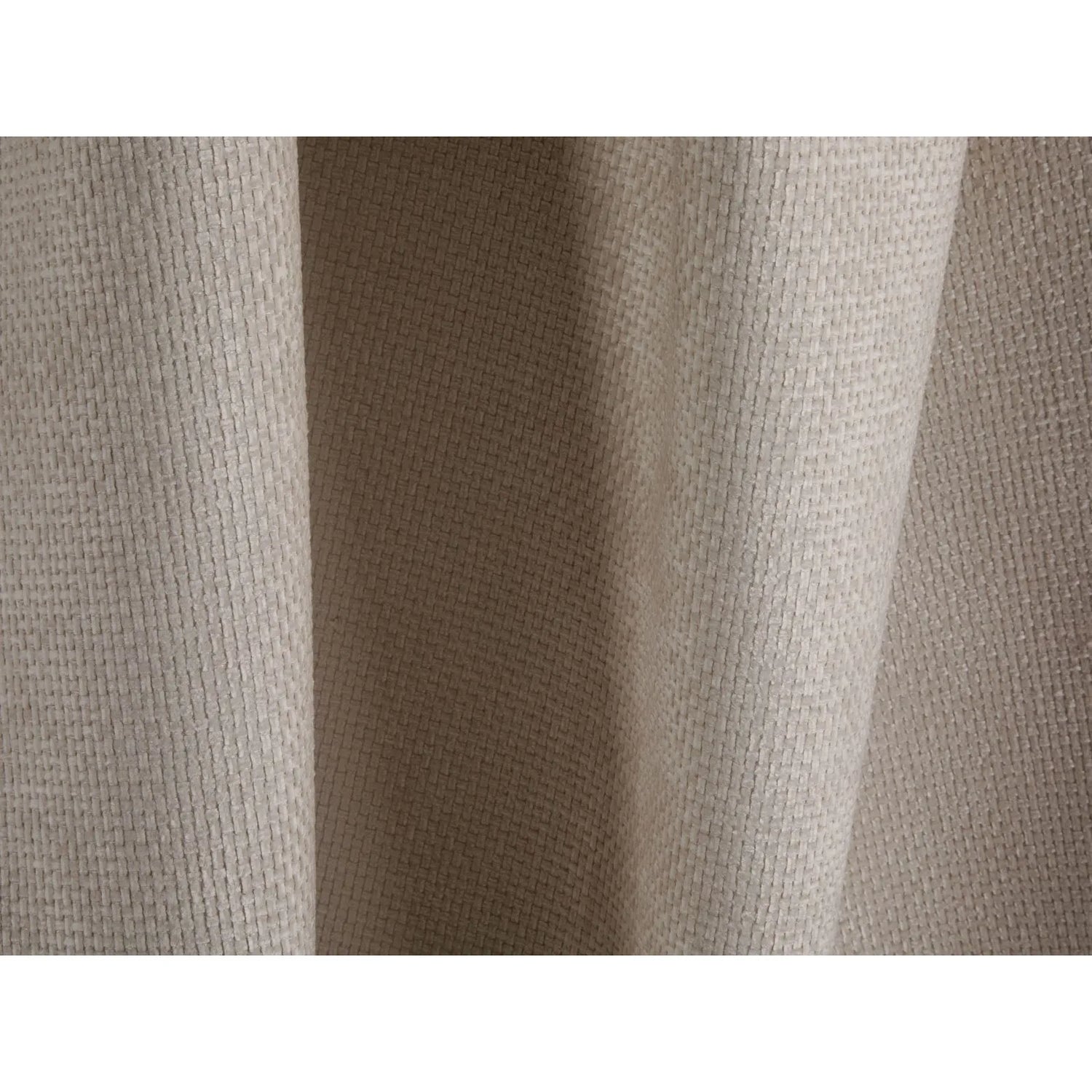 Tonale 5-Sitzer Panorama Sofa aus Chenille in Dunkelbeige (Eden 4 Beige), Beine in Schwarzes Plastik, 362x149x88 cm von Cosmopolitan Design – Bild 7