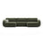 Tonale 5-Sitzer Panorama Sofa aus Chenille in Grün (Eden 12 Olive), Beine in Schwarzes Plastik, 362x149x88 cm von Cosmopolitan Design – Bild 1