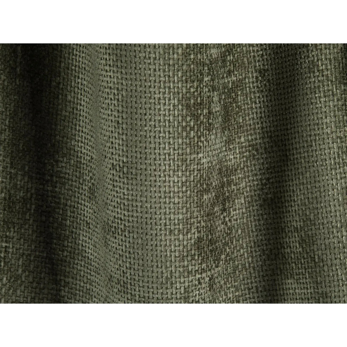 Tonale 5-Sitzer Panorama Sofa aus Chenille in Grün (Eden 12 Olive), Beine in Schwarzes Plastik, 362x149x88 cm von Cosmopolitan Design – Bild 7