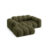 Treno 2-Sitzer Ecksofa, Linke Seite, aus Chenille in Grün (Eden 12 Olive), 180x164 cm von Cosmopolitan Design – Bild 5