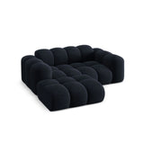 Treno 2-Sitzer Ecksofa, Linke Seite, aus Chenille in Marineblau (Eden 16 Deep Blue), 180x164 cm von Cosmopolitan Design – Bild 5