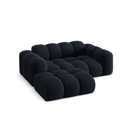 Treno 2-Sitzer Ecksofa, Linke Seite, aus Chenille in Marineblau (Eden 16 Deep Blue), 180x164 cm von Cosmopolitan Design – Bild 5