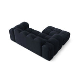 Treno 2-Sitzer Ecksofa, Linke Seite, aus Chenille in Marineblau (Eden 16 Deep Blue), 180x164 cm von Cosmopolitan Design – Bild 6