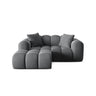 Treno 2-Sitzer Ecksofa, Linke Seite, aus Samt in Grau (Bluvel 14), 180x164 cm von Cosmopolitan Design – Bild 1