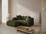 Treno 2-Sitzer Ecksofa, Linke Seite, aus Samt in Grün (Bluvel 77), 180x164 cm von Cosmopolitan Design – Bild 2