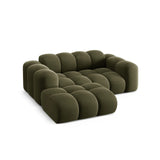 Treno 2-Sitzer Ecksofa, Linke Seite, aus Samt in Grün (Bluvel 77), 180x164 cm von Cosmopolitan Design – Bild 5