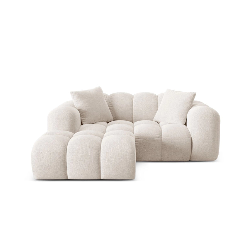 Treno 2-Sitzer Ecksofa, Linke Seite, aus Samt oder Chenille, 180x164 cm von Cosmopolitan Design – Bild 1