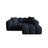 Treno 2-Sitzer Ecksofa, Rechte Seite, aus Chenille in Marineblau (Eden 16 Deep Blue), 180x164 cm von Cosmopolitan Design – Bild 1