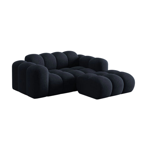 Treno 2-Sitzer Ecksofa, Rechte Seite, aus Chenille in Marineblau (Eden 16 Deep Blue), 180x164 cm von Cosmopolitan Design – Bild 4