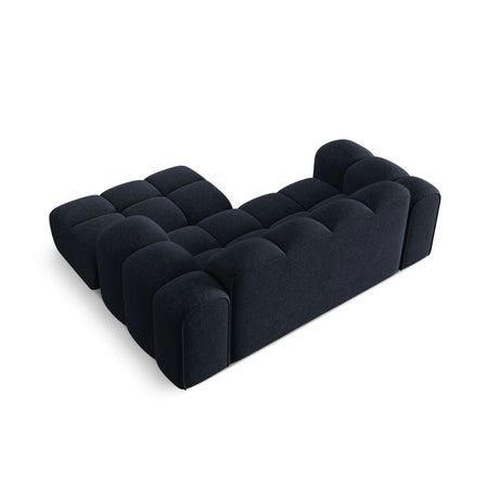 Treno 2-Sitzer Ecksofa, Rechte Seite, aus Chenille in Marineblau (Eden 16 Deep Blue), 180x164 cm von Cosmopolitan Design – Bild 6