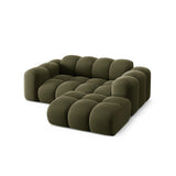 Treno 2-Sitzer Ecksofa, Rechte Seite, aus Samt in Grün (Bluvel 77), 180x164 cm von Cosmopolitan Design – Bild 5