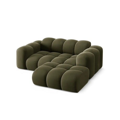 Treno 2-Sitzer Ecksofa, Rechte Seite, aus Samt in Grün (Bluvel 77), 180x164 cm von Cosmopolitan Design – Bild 5