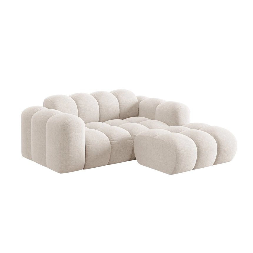 Treno 2-Sitzer Ecksofa, Rechte Seite, aus Samt oder Chenille, 180x164 cm von Cosmopolitan Design – Bild 4