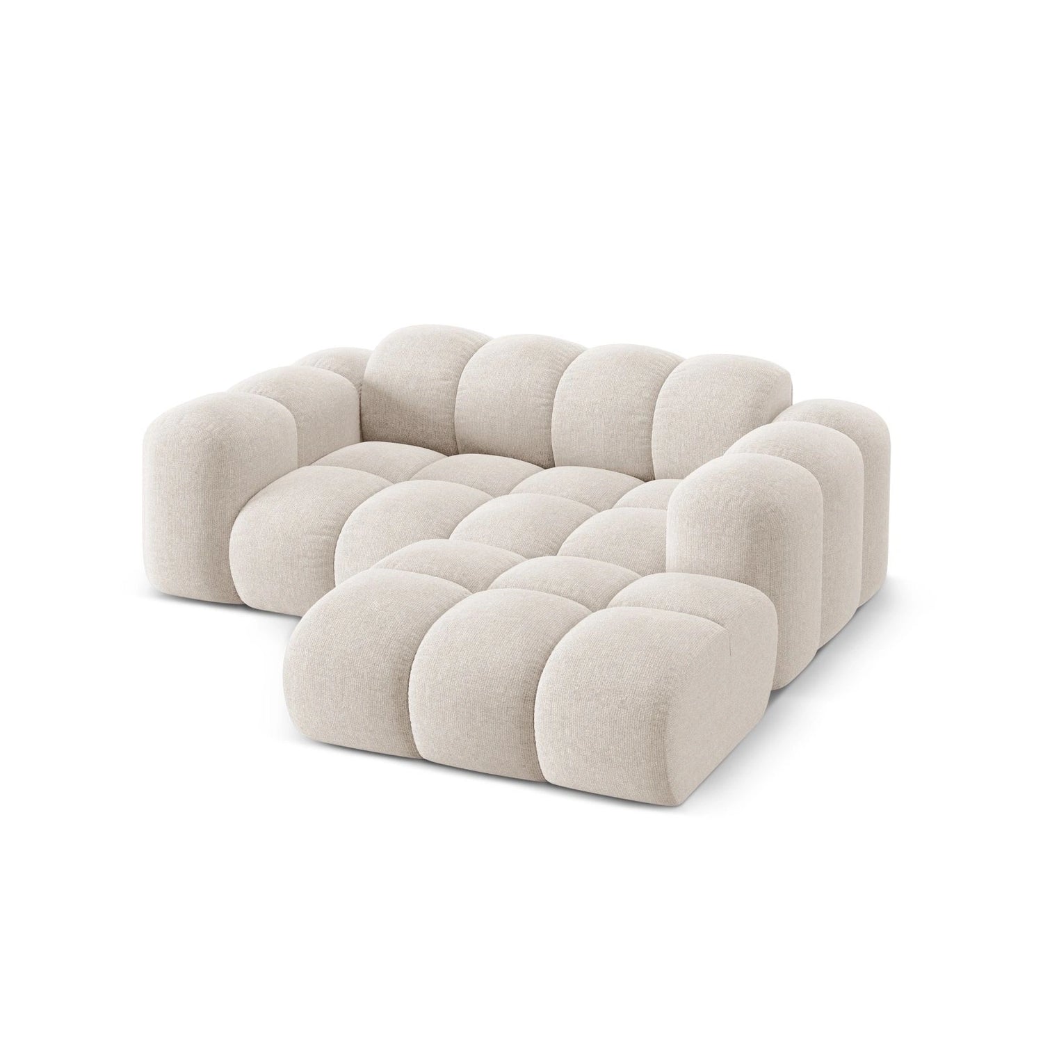 Treno 2-Sitzer Ecksofa, Rechte Seite, aus Samt oder Chenille, 180x164 cm von Cosmopolitan Design – Bild 5