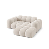 Treno 2-Sitzer Ecksofa, Rechte Seite, aus Samt oder Chenille, 180x164 cm von Cosmopolitan Design – Bild 5