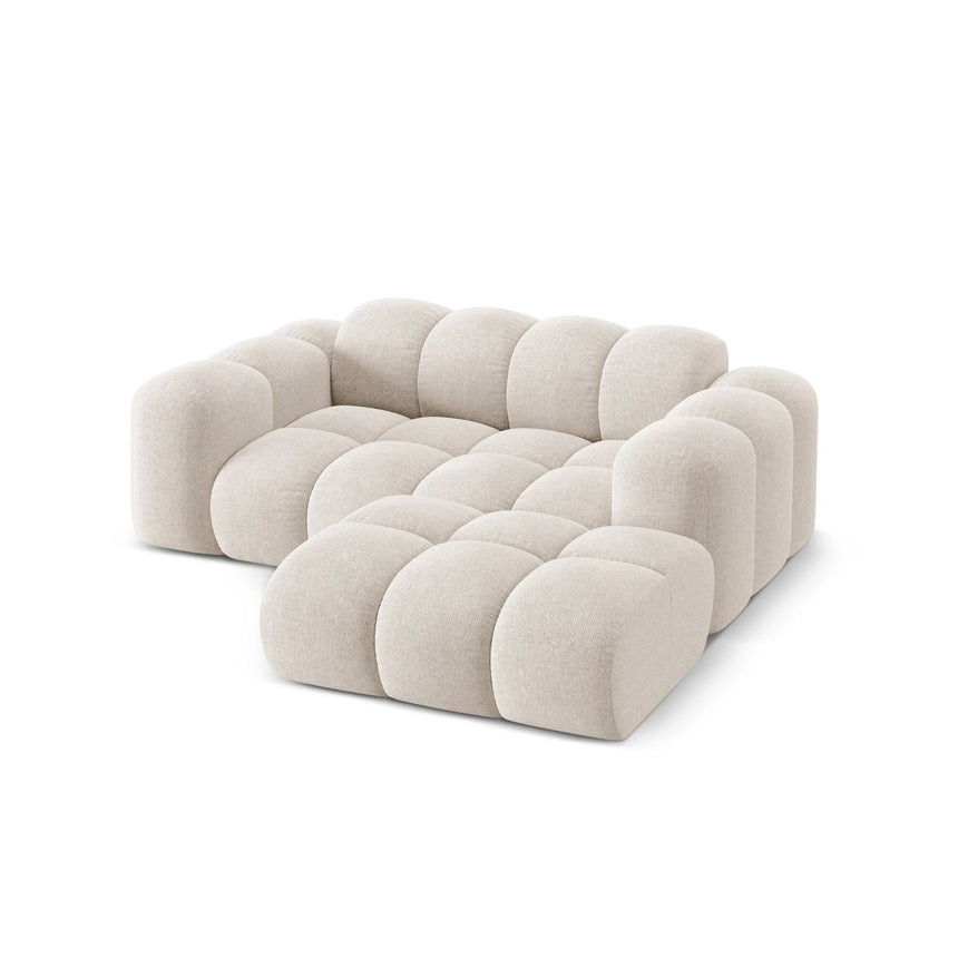 Treno 2-Sitzer Ecksofa, Rechte Seite, aus Samt oder Chenille, 180x164 cm von Cosmopolitan Design – Bild 5
