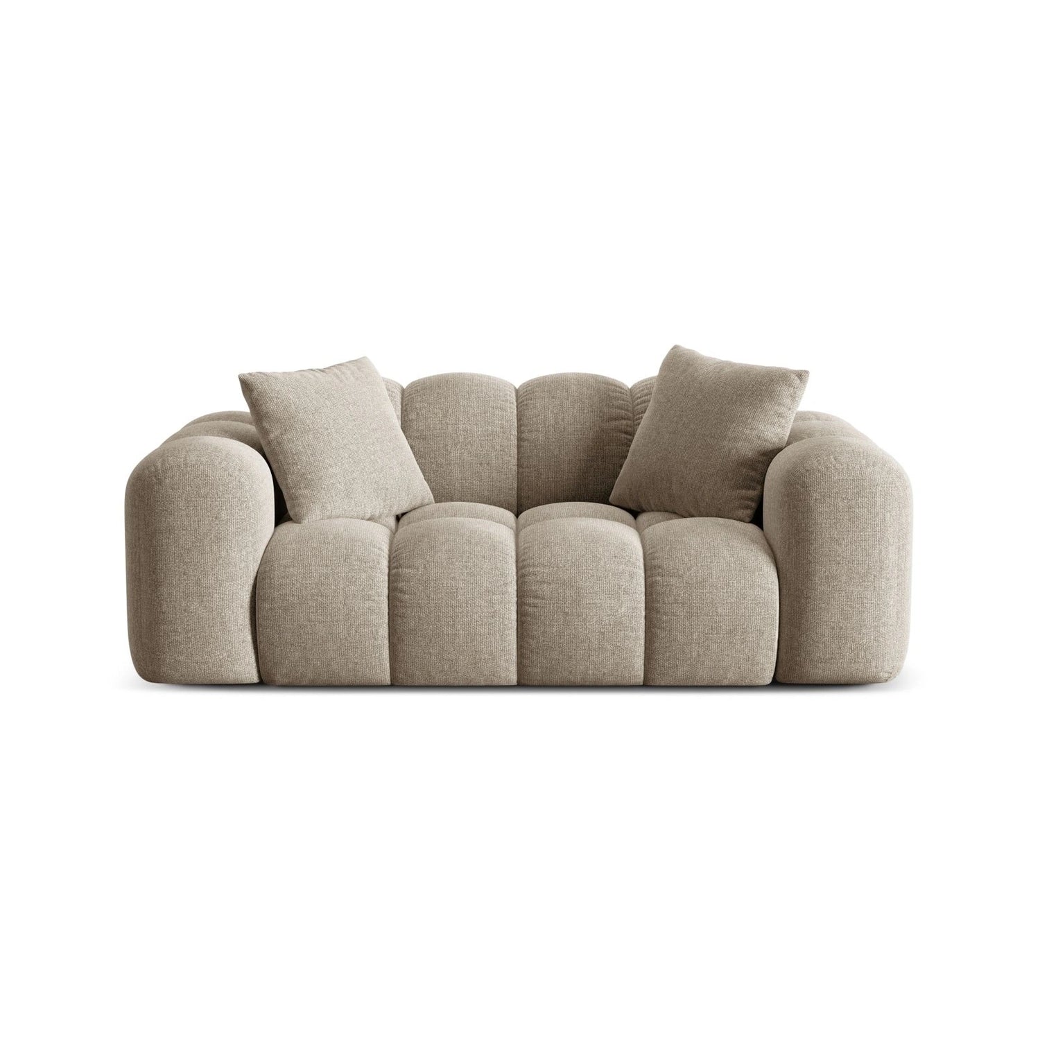 Treno 2-Sitzer Sofa aus Chenille in Dunkelbeige (Eden 4 Beige), 180x94 cm von Cosmopolitan Design – Bild 1