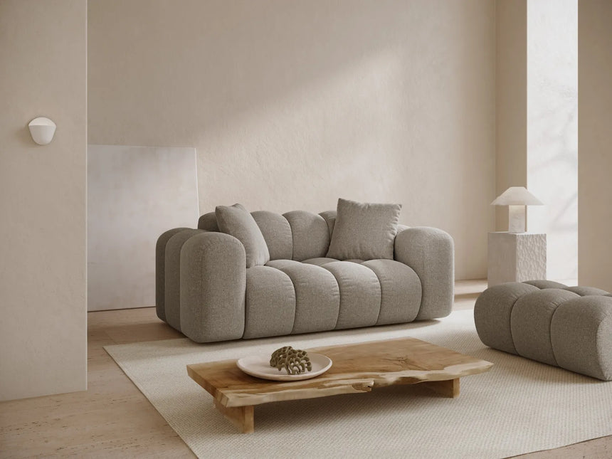 Treno 2-Sitzer Sofa aus Chenille in Dunkelbeige (Eden 4 Beige), 180x94 cm von Cosmopolitan Design – Bild 2