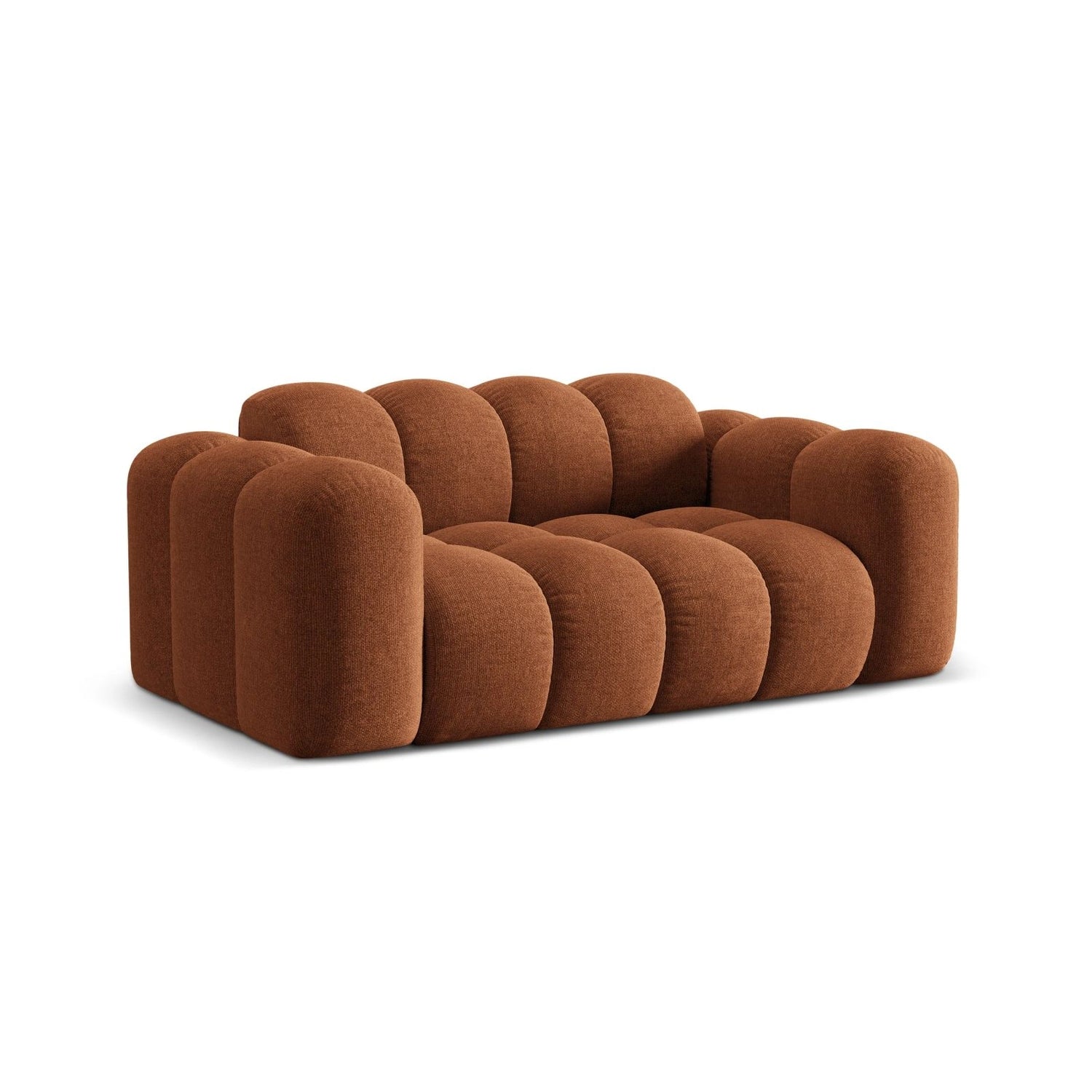 Treno 2-Sitzer Sofa aus Chenille in Ziegel (Eden 10 Terra), 180x94 cm von Cosmopolitan Design – Bild 4