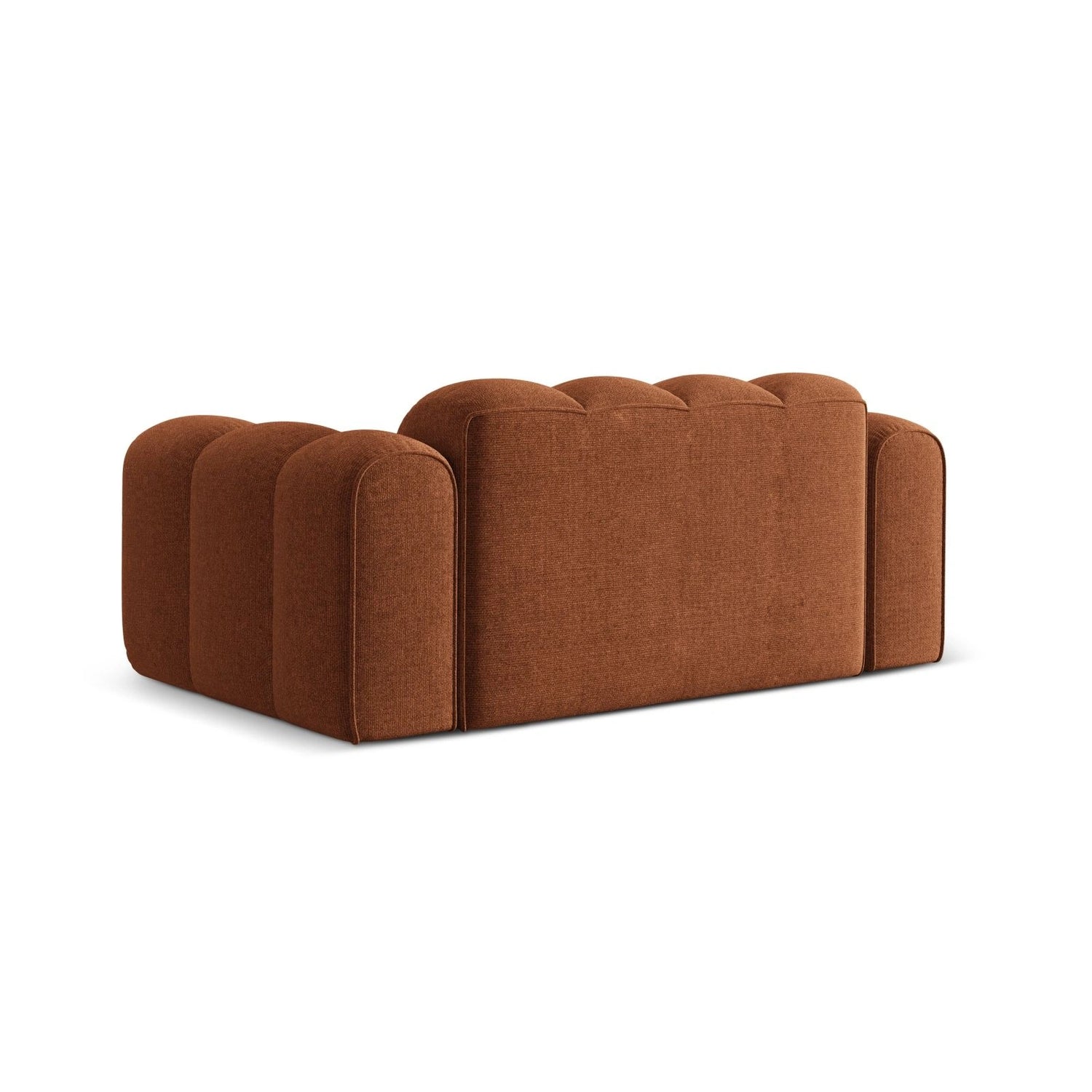 Treno 2-Sitzer Sofa aus Chenille in Ziegel (Eden 10 Terra), 180x94 cm von Cosmopolitan Design – Bild 5