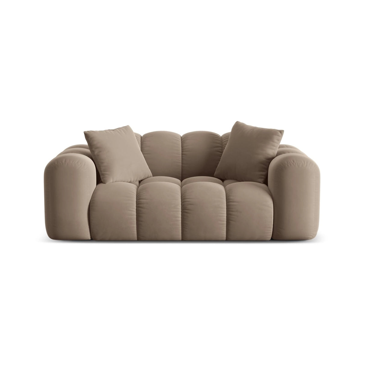 Treno 2-Sitzer Sofa aus Samt in Cappuccino (Bluvel 40), 180x94 cm von Cosmopolitan Design – Bild 1