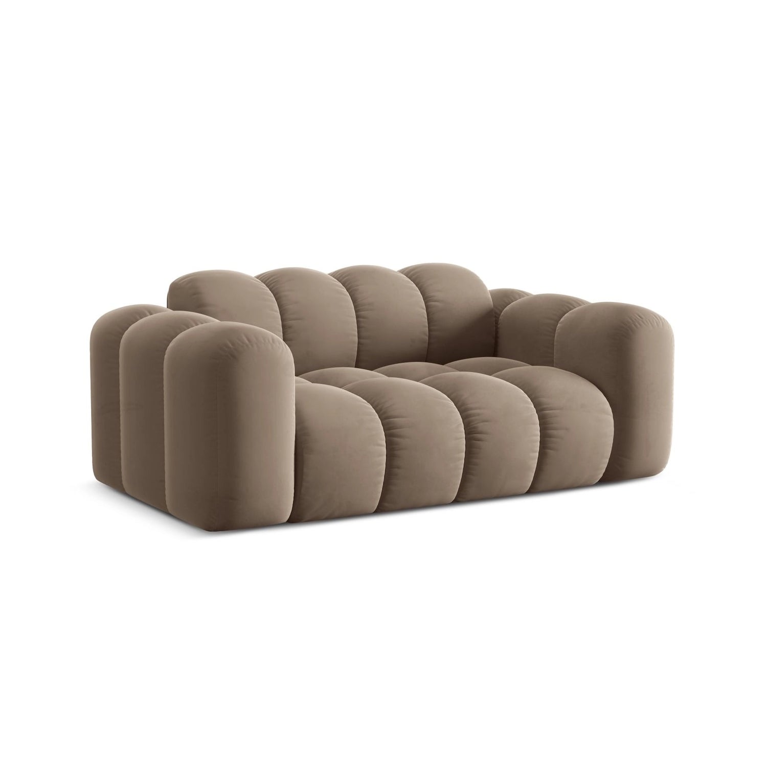 Treno 2-Sitzer Sofa aus Samt in Cappuccino (Bluvel 40), 180x94 cm von Cosmopolitan Design – Bild 4