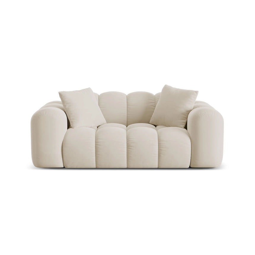 Treno 2-Sitzer Sofa aus Samt in Dunkelbeige (Bluvel 30), 180x94 cm von Cosmopolitan Design – Bild 1