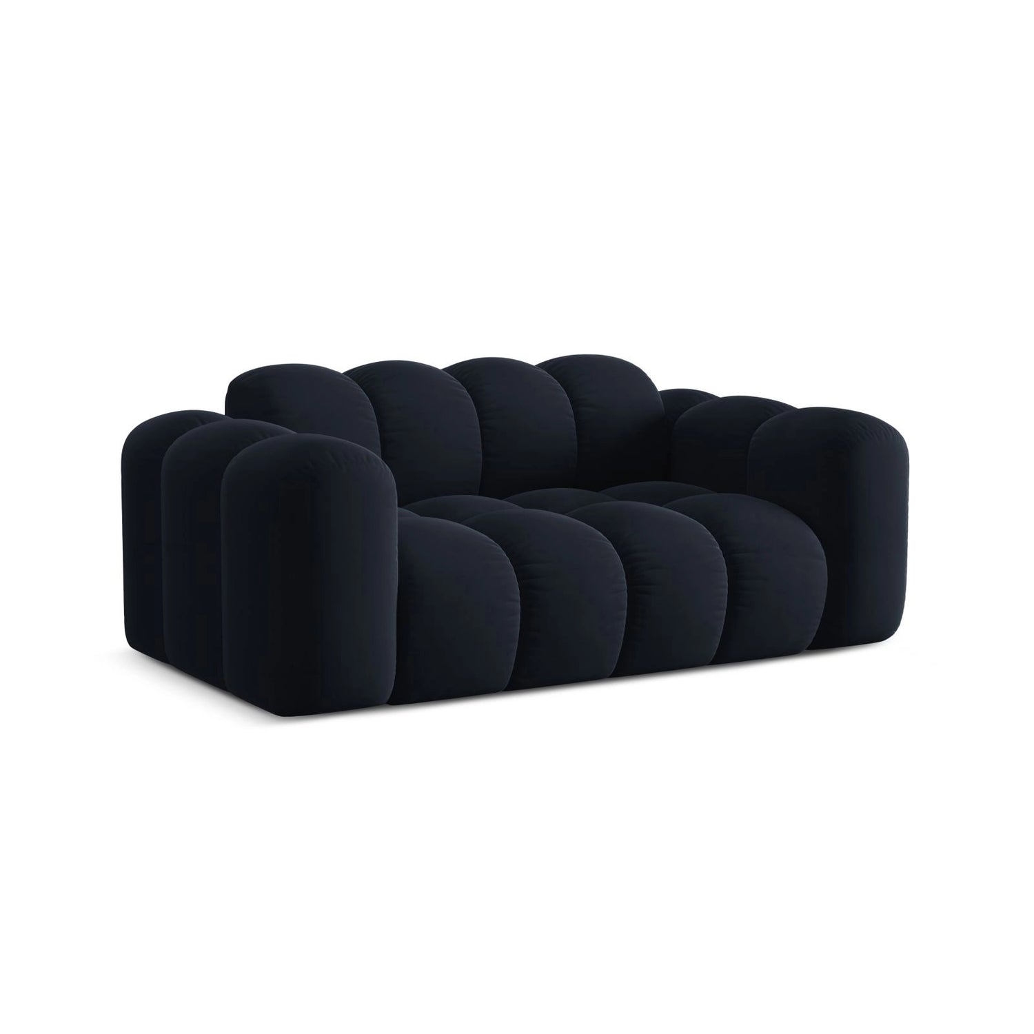 Treno 2-Sitzer Sofa aus Samt in Dunkelblau (Bluvel 89), 180x94 cm von Cosmopolitan Design – Bild 4