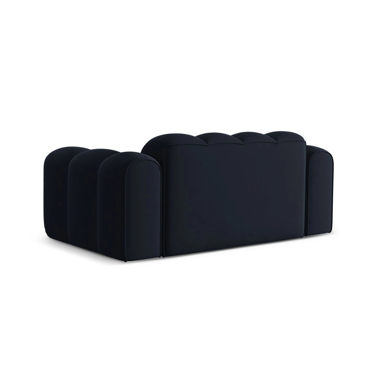 Treno 2-Sitzer Sofa aus Samt in Dunkelblau (Bluvel 89), 180x94 cm von Cosmopolitan Design – Bild 5