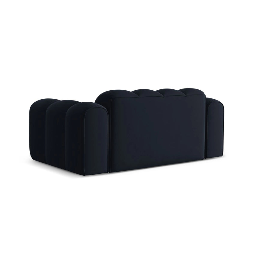 Treno 2-Sitzer Sofa aus Samt in Dunkelblau (Bluvel 89), 180x94 cm von Cosmopolitan Design – Bild 5