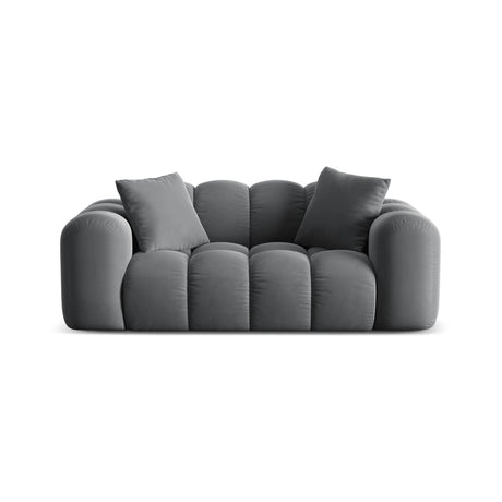 Treno 2-Sitzer Sofa aus Samt in Grau (Bluvel 14), 180x94 cm von Cosmopolitan Design – Bild 1