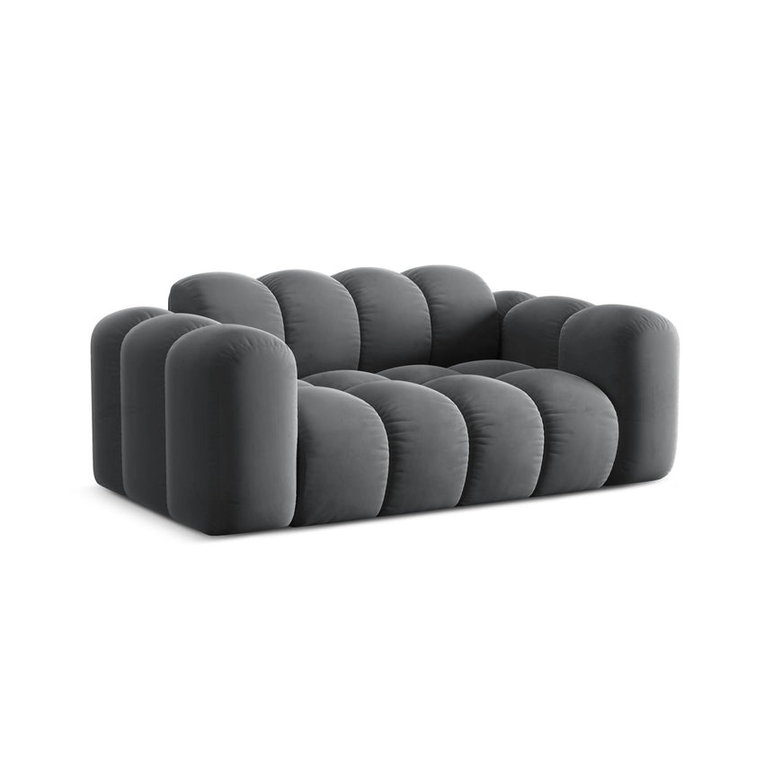 Treno 2-Sitzer Sofa aus Samt in Grau (Bluvel 14), 180x94 cm von Cosmopolitan Design – Bild 4