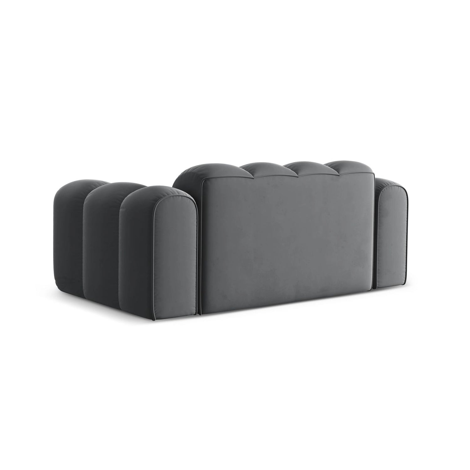 Treno 2-Sitzer Sofa aus Samt in Grau (Bluvel 14), 180x94 cm von Cosmopolitan Design – Bild 5