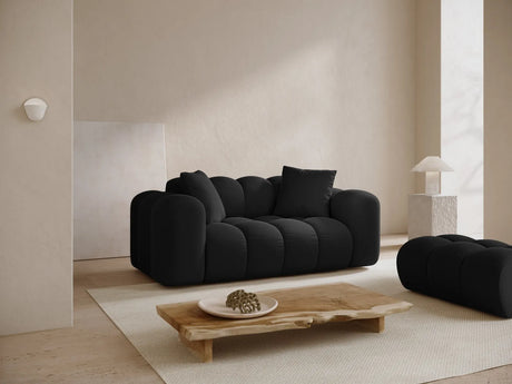 Treno 2-Sitzer Sofa aus Samt in Schwarz (Bluvel 19), 180x94 cm von Cosmopolitan Design – Bild 2