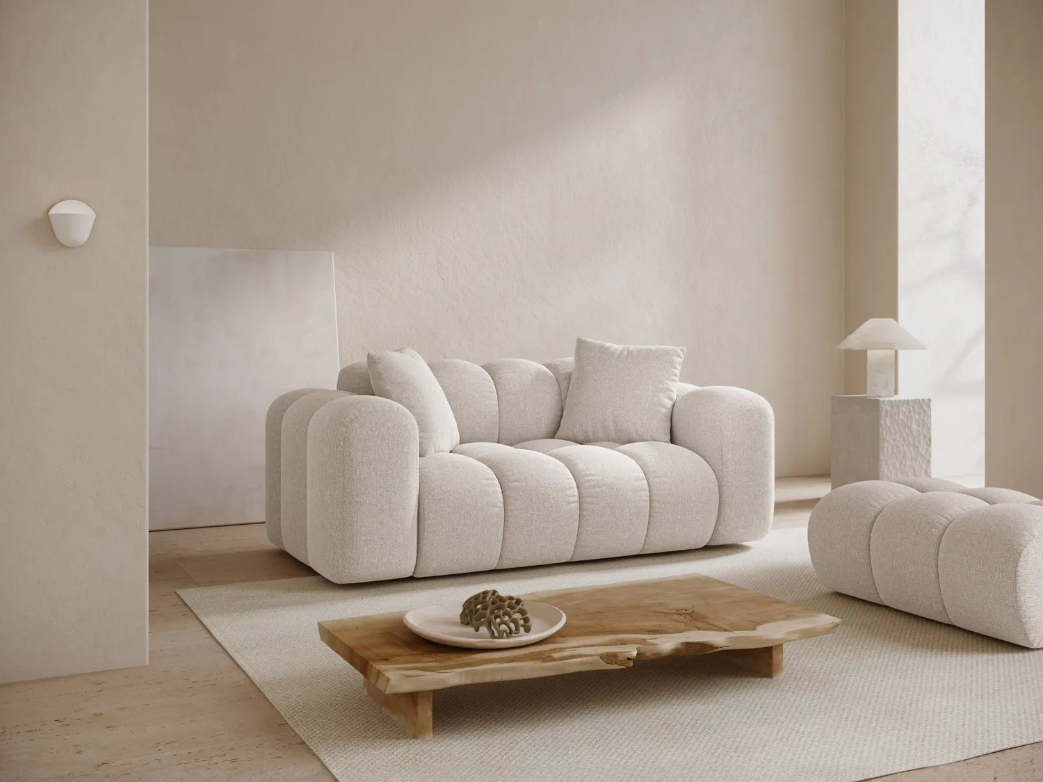 Treno 2-Sitzer Sofa aus Samt oder Chenille, 180x94 cm von Cosmopolitan Design – Bild 2
