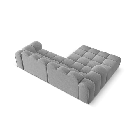 Treno 3-Sitzer Ecksofa, Linke Seite, aus Chenille in Hellgrau (Eden 18 Grey), 240x184x70 cm von Cosmopolitan Design – Bild 6