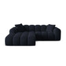 Treno 3-Sitzer Ecksofa, Linke Seite, aus Samt in Dunkelblau (Bluvel 89), 240x184x70 cm von Cosmopolitan Design – Bild 1