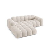 Treno 3-Sitzer Ecksofa, Linke Seite, aus Samt oder Chenille, 240x184x70 cm von Cosmopolitan Design – Bild 5