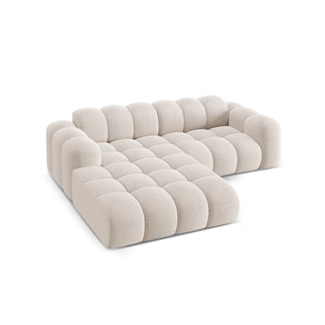 Treno 3-Sitzer Ecksofa, Linke Seite, aus Samt oder Chenille, 240x184x70 cm von Cosmopolitan Design – Bild 5