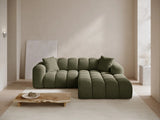 Treno 3-Sitzer Ecksofa, Rechte Seite, aus Chenille in Grün (Eden 12 Olive), 240x184x70 cm von Cosmopolitan Design – Bild 2