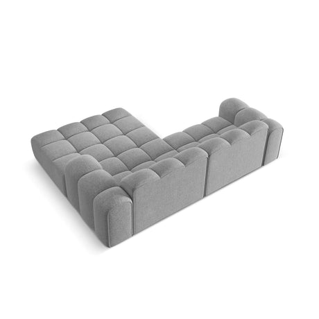 Treno 3-Sitzer Ecksofa, Rechte Seite, aus Chenille in Hellgrau (Eden 18 Grey), 240x184x70 cm von Cosmopolitan Design – Bild 6
